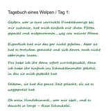 Leseprobe des Buches „Tagebuch eines Welpen namens Aramis Teil eins“ Text und Illustrationen by Madella-Mella Ursula