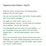 Leseprobe des Buches „Tagebuch eines Welpen namens Aramis Teil zwei“. Beinhaltet Text  by Madella-Mella Ursula